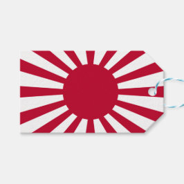 Imperiale oorlogsvaandel van Japan Cadeaulabel