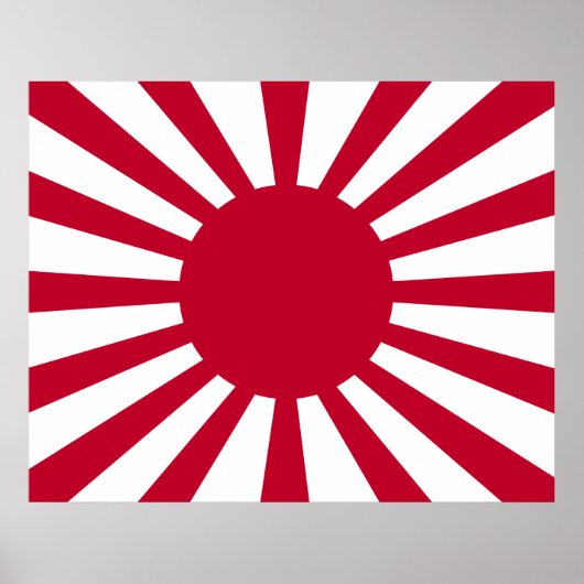 Imperiale oorlogsvaandel van Japan Poster (Voorkant)