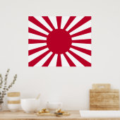 Imperiale oorlogsvaandel van Japan Poster (Keuken)