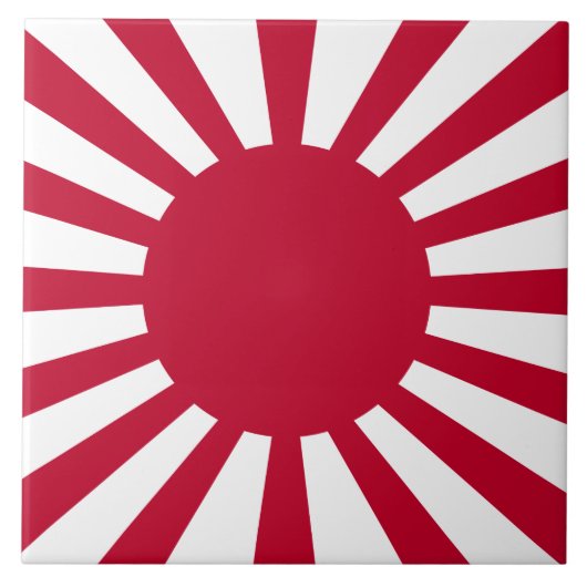 Imperiale oorlogsvaandel van Japan Tegeltje (Voorkant)