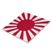 Imperiale oorlogsvaandel van Japan Tegeltje (Zijkant)