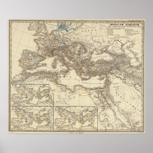 Imperium Romanum in een buik Poster (Voorkant)