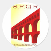 Imperium supernaturam ronde sticker (Voorkant)
