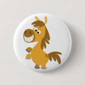 Impetuous Cartoon Pony Button Badge (Voorkant)