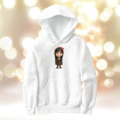 Impish Girl Kerst Elf Boy's Hoodie