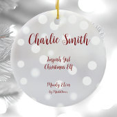 Impish Girl Kerst Elf Keramisch Ornament