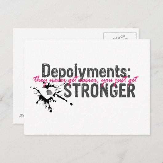 Implementaties die u krijgt STROnGER-briefkaarten Briefkaart (Voorkant / Achterkant)