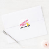 Implementaties zijn waardeloos ronde sticker (Envelop)