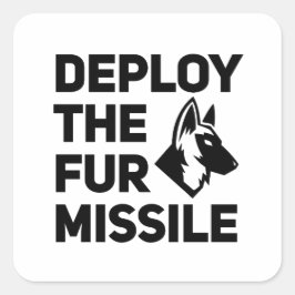 Implementeer de vier-raketten vierkante sticker