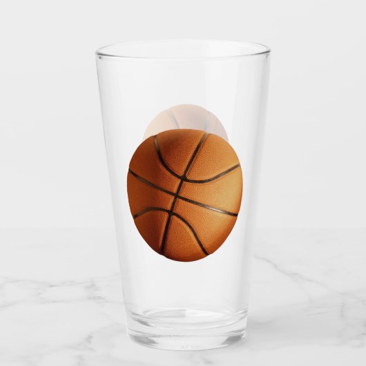 impliceren Oranje traditioneel Basketball, Glas (Voorkant)