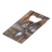 impliciet begrepen creditkaart flessenopener (Voorkant Gekanteld)