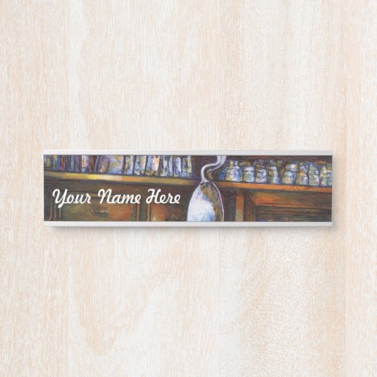 impliciet begrepen deurbordje (Voorkant)