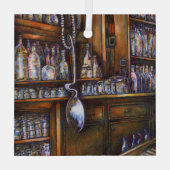 impliciet begrepen glas ornament (Achterkant)