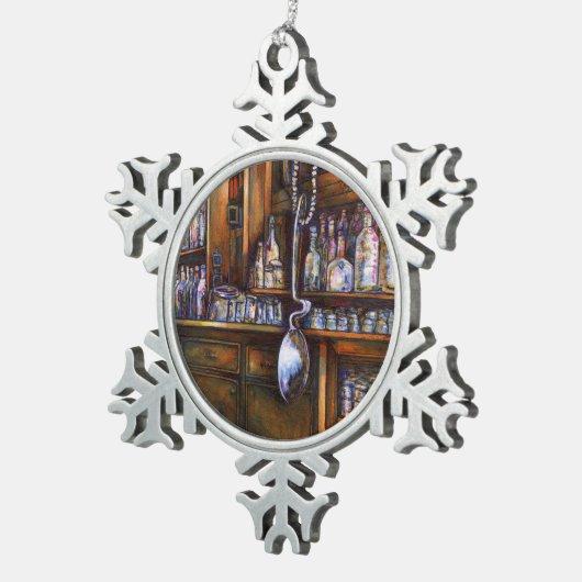 impliciet begrepen tin sneeuwvlok ornament (Rechts)