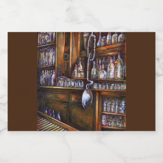 impliciet begrepen voedselcontainer etiket (Enkel label)