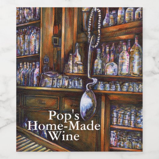 impliciet begrepen wijn etiket (Enkel label)