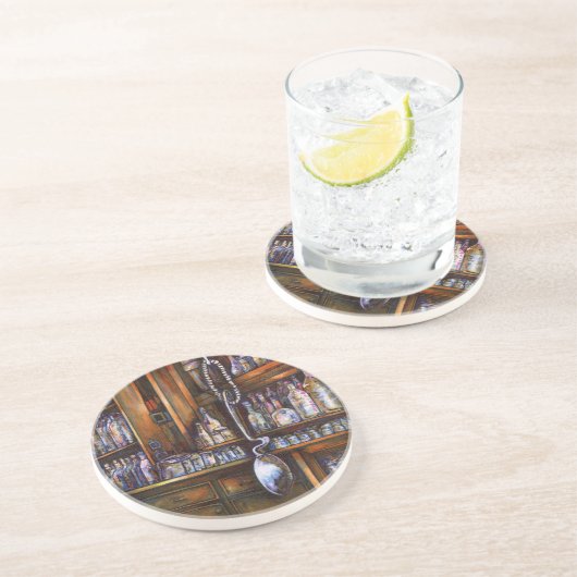 impliciet begrepen zandsteen onderzetter (Zijkant)