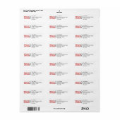 Impolite Arrogant Woman Vrouw Symbool 2 Etiket (Full Sheet)
