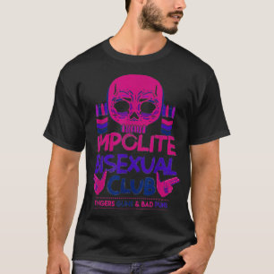 Impolite Bisexual Club Funny Bi LGBTQ Pride Flag G T-shirt