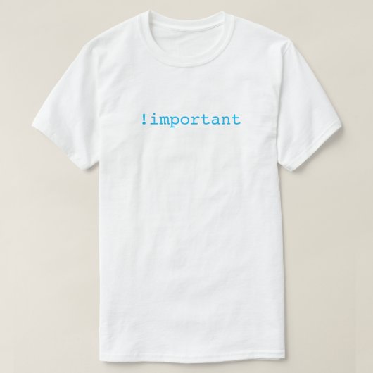 !important t-shirt (Design voorkant)