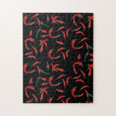 Imposable puzzel Red | Zwarte Pepper-patroon voor (Verticaal)