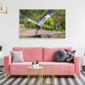 Imposanter Graureiher Canvas Afdruk (Insitu (Woonkamer))