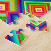 Impossible Diamond Pattern Jigzaag Puzzle Legpuzzel (Zijkant)
