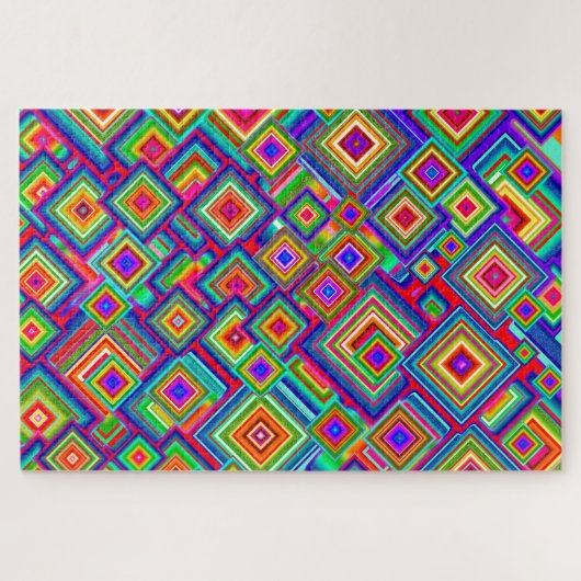 Impossible Diamond Pattern Jigzaag Puzzle Legpuzzel (Horizontaal)