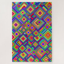 Impossible Diamond Pattern Jigzaag Puzzle