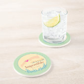 Impossible Est 1997 Zandsteen Onderzetter (Zijkant)