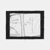 Impossible is gewoon een Inspirerend quote Fleece Deken (Voorkant (Horizontaal))