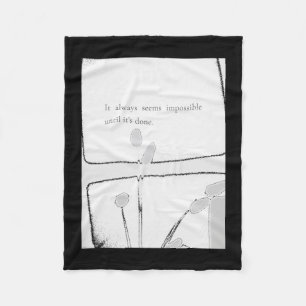 Impossible is gewoon een Inspirerend quote Fleece Deken