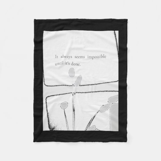 Impossible is gewoon een Inspirerend quote Fleece Deken (Voorkant)