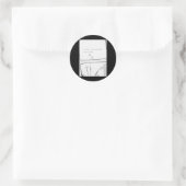 Impossible is gewoon een Inspirerend quote Ronde Sticker (Tas)