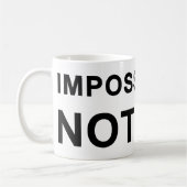 Impossible Is Nothing Koffiemok (Links)
