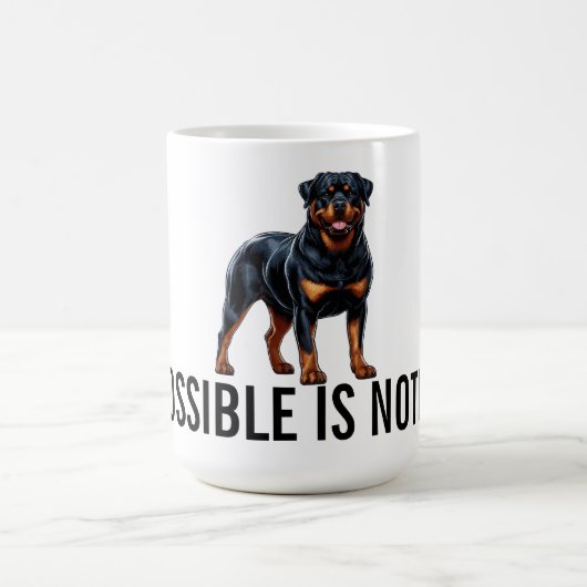 Impossible Is Nothing, Rottweiler Koffiemok (Center)
