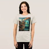 Impossible Items Vending Machine – Surreal Retro D Tri-Blend Shirt (Voorkant volledig)
