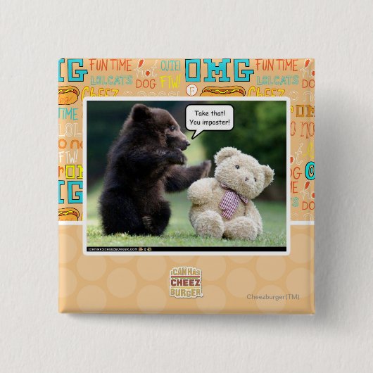 Imposter! Vierkante Button 5,1 Cm (Voorkant)