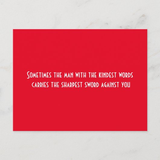 Impostor Briefkaart (Voorkant)