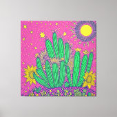 Impresión Acrílica de cactus Canvas Afdruk (Voorkant)