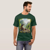 Impresión artística del Dragón de Komodo T-shirt (Voorkant volledig)