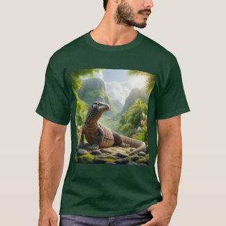 Impresión artística del Dragón de Komodo T-shirt