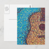 Impresionist Guitar Postcard Briefkaart (Voorkant / Achterkant)