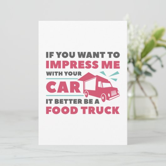 Impress Food Truck Bedankkaart (Staand voorkant)