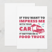 Impress Food Truck Bedankkaart (Voorkant / Achterkant)