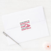 Impress Food Truck Vierkante Sticker (Envelop)