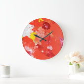 'Impress me' kleurrijke Abstracte kunstklok Grote Klok (Huis)
