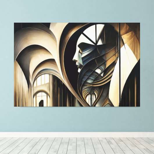 Impressão em Tela Abstract Realism Canvas Afdruk (Insitu (Houten vloer))