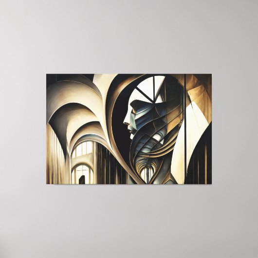 Impressão em Tela Abstract Realism Canvas Afdruk (Voorkant)