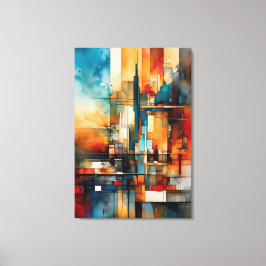Impressão Em Tela Abstract vertical and horizontal Canvas Afdruk